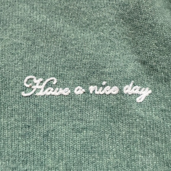 rag & bone Have a Nice Day sweater in mint green - size L - Picture 2 of 4